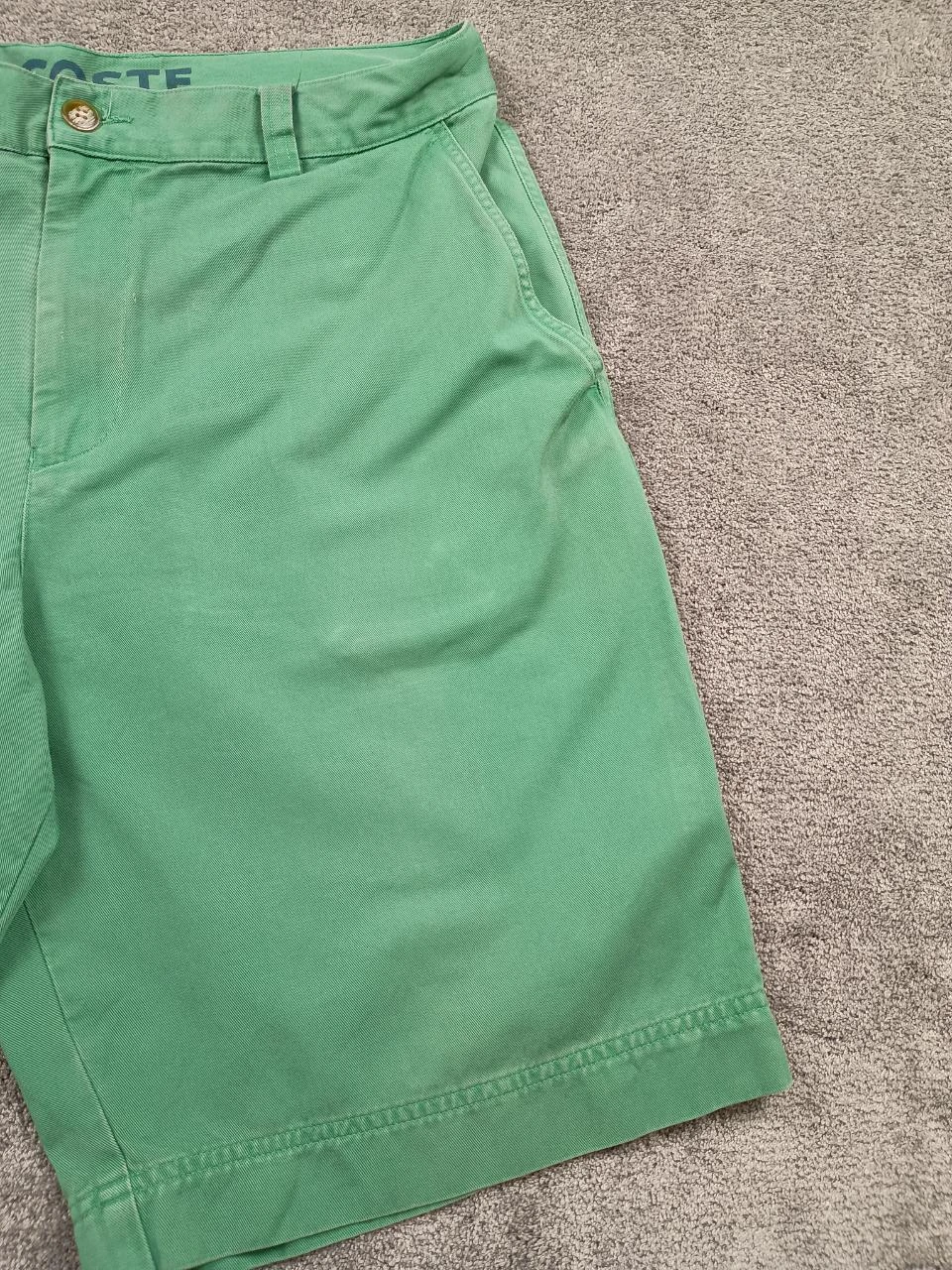 Lacoste Shorts Verde Chino Clássico Preppy Old Money 2000s – photo 2
